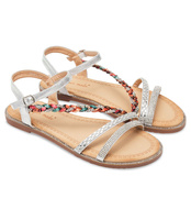 Sandałki damskie Super Mode 9401 Srebrne