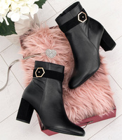 Botki damskie Laura Messi 1823 Czarne