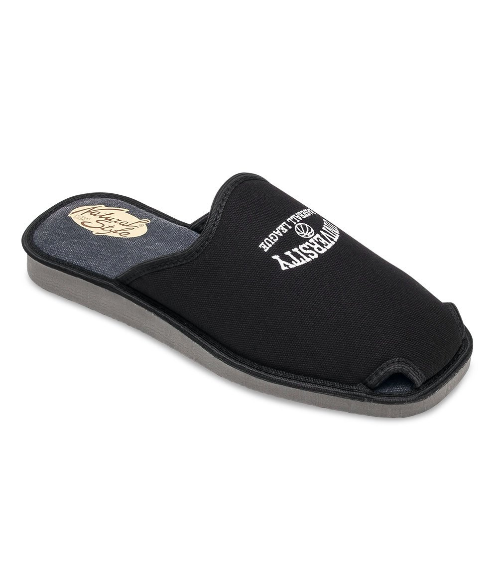 Kapcie męskie Natural Style NS-028 Czarno-Szare
