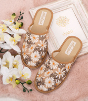 Kapcie damskie Natural Style NS-068 Brązowe