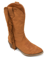 Kowbojki damskie Ideal Shoes TX-1877 Brązowe