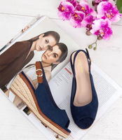 Sandałki damskie Sixth Sens FG10 Granatowe