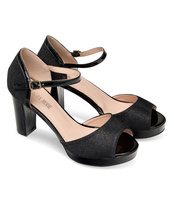 Sandałki damskie Laura Mode WXL002 Czarne