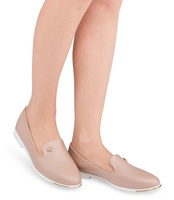 Balerinki damskie Miss Laura W-133 Beżowe