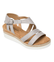 Sandałki damskie Super Mode 8674 Szare