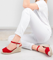 Sandałki damskie Sixth Sens 888-26 Czerwone