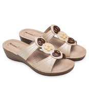 Klapki damskie Inblu GL-15 Piaskowe