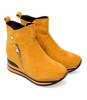 Botki damskie Bestelle RQ205 Żółte