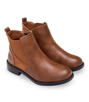 Botki damskie Laura Mode YBS-01 Brązowe