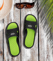 Klapki męskie basenowe Lano KL-4-0401 Black/Green