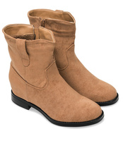 Botki damskie Ideal Shoes G-7605 Khaki