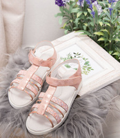 Sandałki dziecięce American Club GC 06/20 Różowe