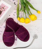 Kapcie damskie NaturalStyle NS-041 Śliwkowe