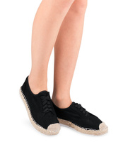 Półbuty damskie Ideal Shoes U-6270 Czarne