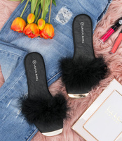 Klapki damskie Laura Mode F-17 Czarne