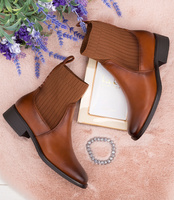 Botki damskie Skotnicki B-3-1351 Brązowe