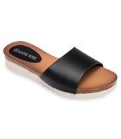 Klapki damskie Laura Mode H10 Czarne