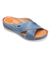 Klapki damskie Wasak 0409 Niebieskie