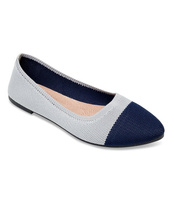 Balerinki damskie Skotnicki P-3-0565 Szaro-Granatowe