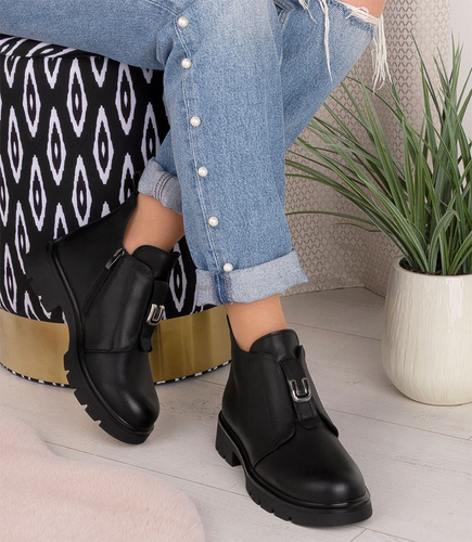 Botki damskie Jankowski JK/B-3-127 Czarne