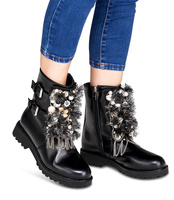 Botki damskie Ideal Shoes ES8519 Czarne