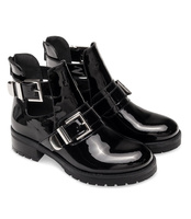 Wegańskie Botki damskie Sixth Sens JW80 Czarne