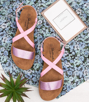 Sandałki damskie Skotnicki S-3-0005 Różowe