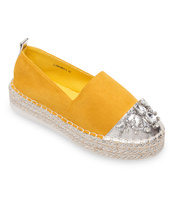 Espadryle damskie Bestelle L184 Żółte
