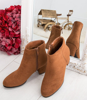 Botki damskie Danic L7196A Brązowe