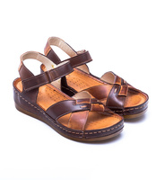 Sandałki damskie Wasak 0473 Brązowe