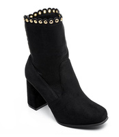 Botki damskie Ideal Shoes J-8680 Czarne