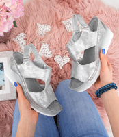 Sandałki damskie Skotnicki SA-3-0555 Szare