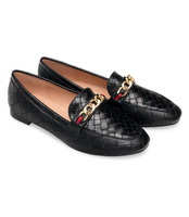 Mokasyny damskie N/M 918-18 Czarne