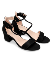 Sandałki damskie Laura Mode QL-68 Czarne