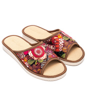 Kapcie damskie Natural Style NS-048 Brązowe