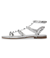 Sandałki damskie Sixth Sens H56 Srebrne