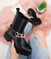 Botki damskie Sixth Sens JW137 Czarne