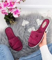 Kapcie damskie NaturalStyle NS-041 Bordowe