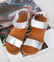 Sandałki damskie Bello Star WS18 Srebrne