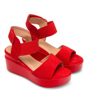 Sandałki damskie Shoesita BE-9011 Czerwone