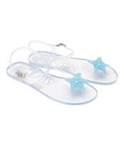 Sandałki damskie Ideal Shoes K-9185 Przezroczyste