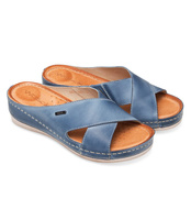 Klapki damskie Wasak 0409 Niebieskie