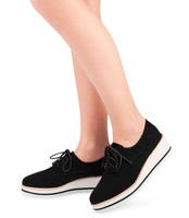 Półbuty damskie Laura Mode LM-029 Czarne