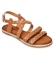 Sandałki damskie Abloom WL193 Brązowe