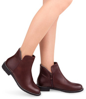 Botki damskie Abloom XW9086 Bordowe