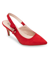 Czółenka damskie Abloom A5119 Czerwone