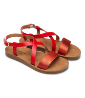 Sandałki damskie Skotnicki S-3-0005 Czerwone