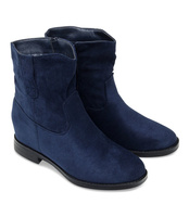 Botki damskie Ideal Shoes G-7605 Granatowe