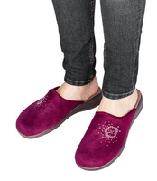 Kapcie damskie Inblu RA-69 Śliwkowe