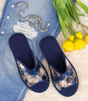 Kapcie damskie Natural Style NS-061 Granatowe